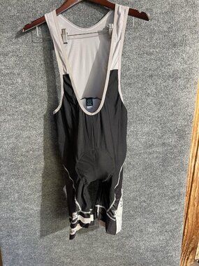 Squadra Cycling Bib Shorts Mens Large Black Michaels Pizzeria Chamois Bike Logo